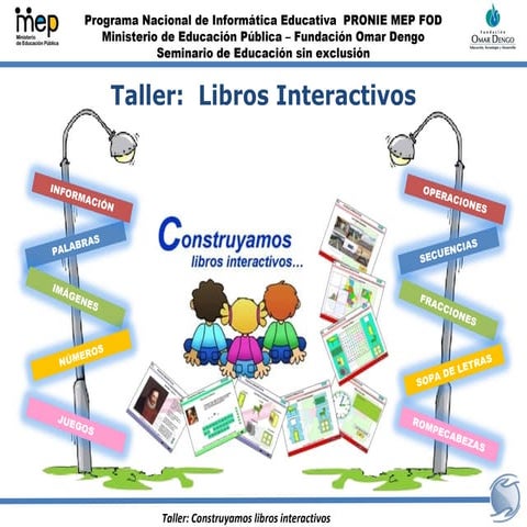 Folleto del taller construyamos libros interactivos