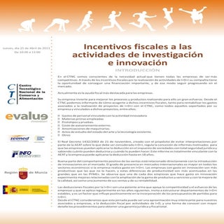 Jornada Incentivos fiscales a la I+D+I