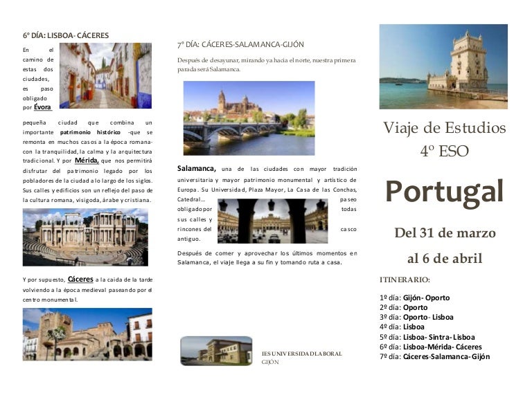 folleto de viaje