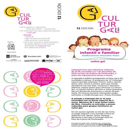 Folleto programainfantilculturgal2019