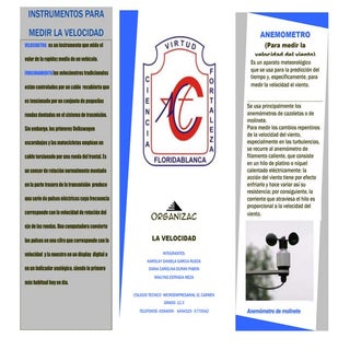 Folleto sobre la velocidad