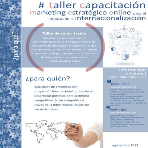 Folleto taller Marketing Estratégico