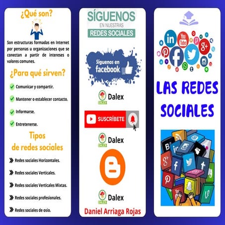 Triptico Sobre Las Redes Sociales Y Principales Ventajas Y Desventajas