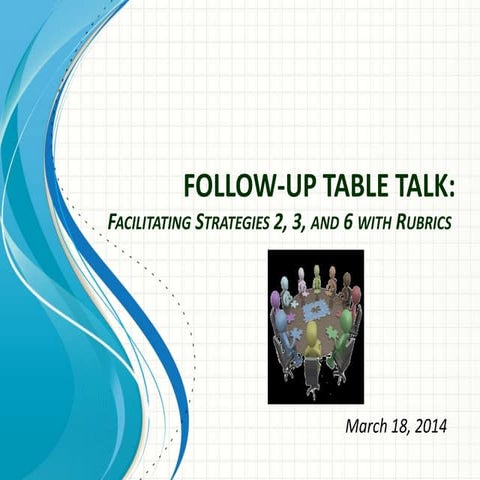 Follow up table talk march 18