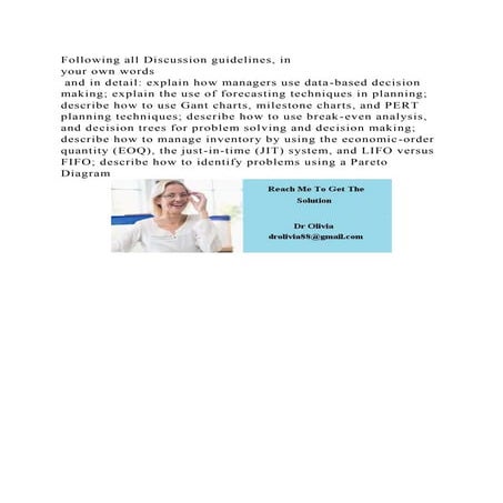 Following all Discussion guidelines, in your own words and in de.docx