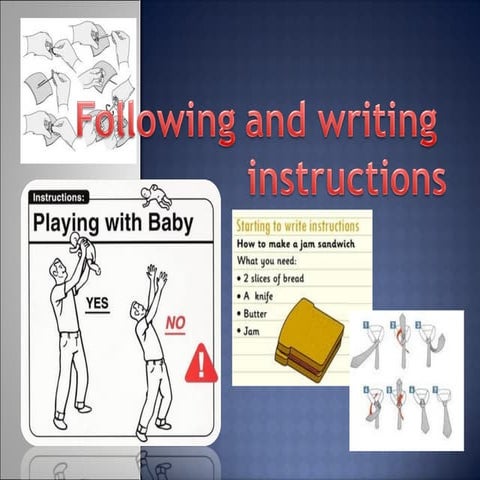 Following and writing instructions