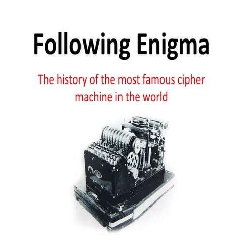 enigma cipher machine | PPT