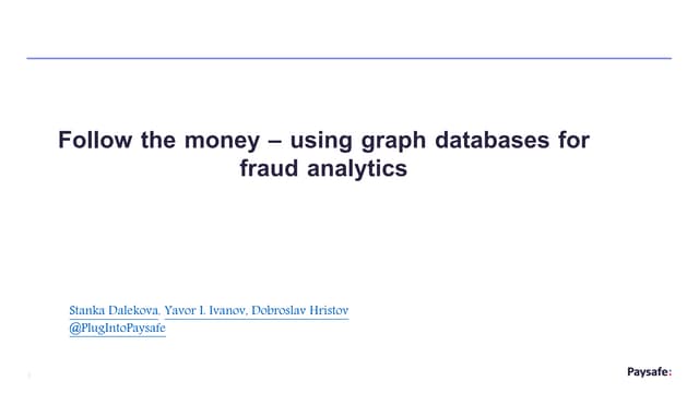Follow the money with graphs