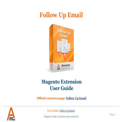 Follow Up Email Magento Extension | User Guide