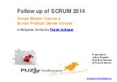 Scrum Courses in Belgrade, Feb 2014...