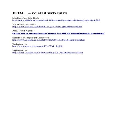 Fom1   clasical links