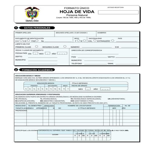 Fomato unico-hoja-de-vida-editable