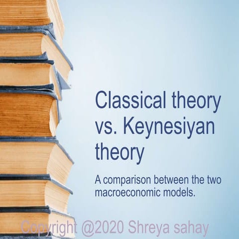 classical economic theory Vs Keynisian Theory - an overview