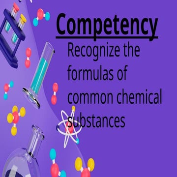 Fomulas of Common Chemical Substances.pptx