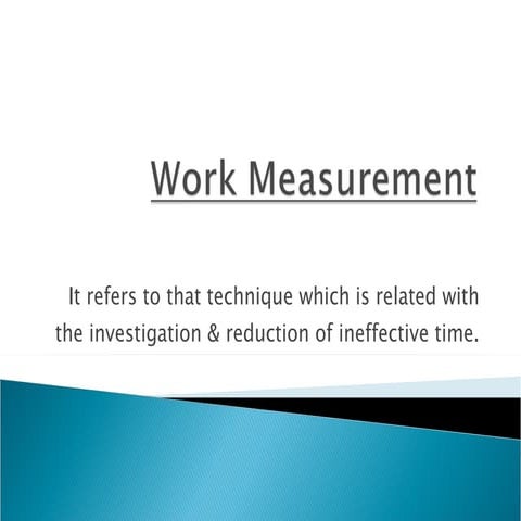 work measurement