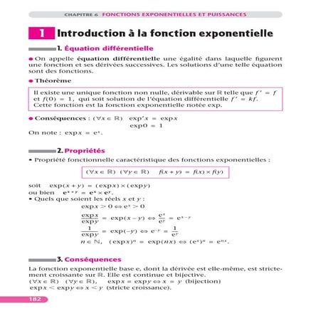 Fonctions exponentielles et puissances