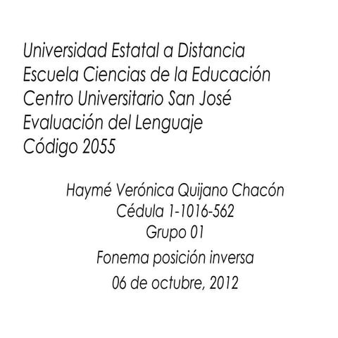 Fonema posición inversa