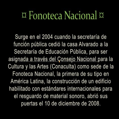 Fonoteca Nacionn