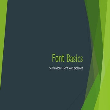 Font basics | PPTX