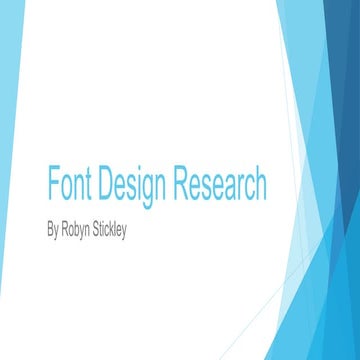 Font design research