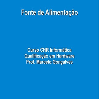 Fonte De Alimentação