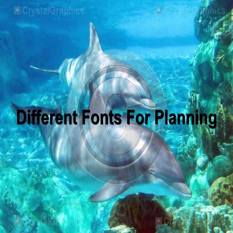 Font plannings