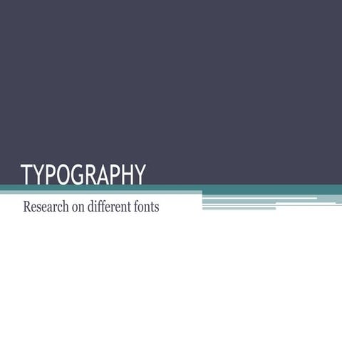Font Research | PPTX