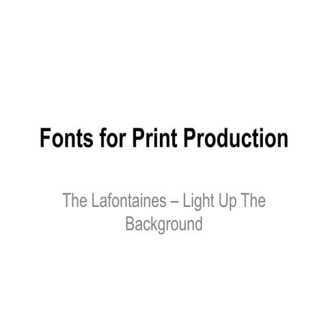 Fonts for Fonts