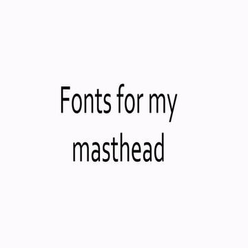 Fonts