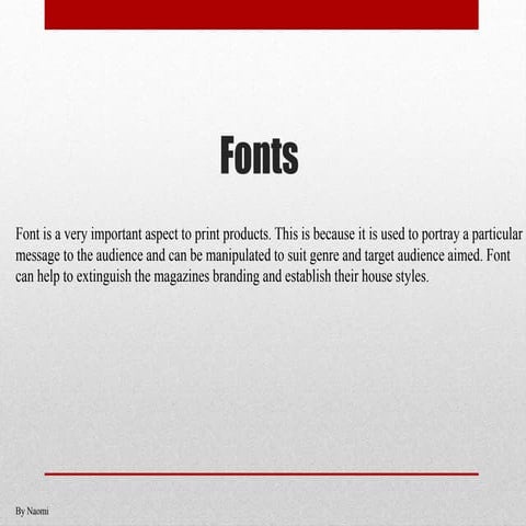 Font Types