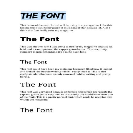 Magazine font analysis | PDF