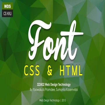 CSS Font & Text style 