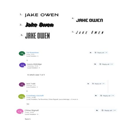 Font survey with results lucas sneddon