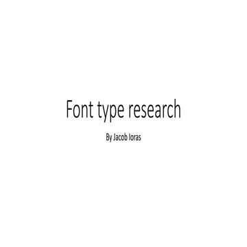 Font types | PPTX