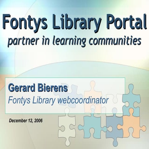 Fontys Library Portal