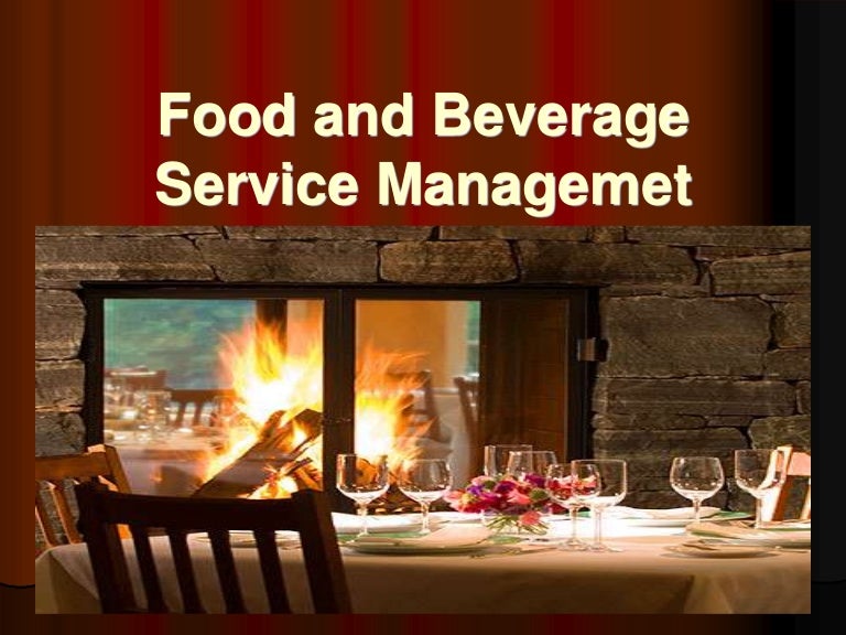 Food andbeverageservicemanagement
