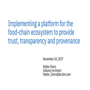 Implementing a platform for the food Biology Diagrams