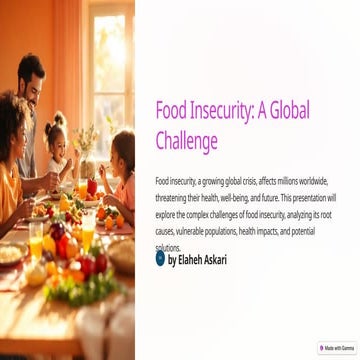 food  and nutritional security and insecurity
