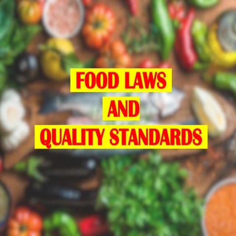 Food Law and Quality Standards: Getting a food license