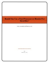 blender vs food processor for puree blender vs food processor for puree