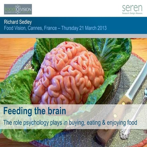 Feeding the brain: the role psychology plays in buying, eating and enjoying food