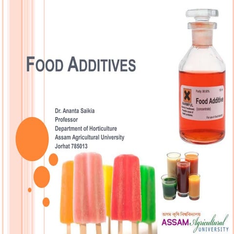 Addtives in Food