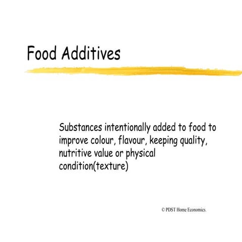 Food additives