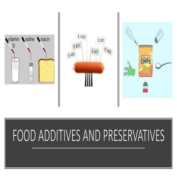 Food additives and preservatives