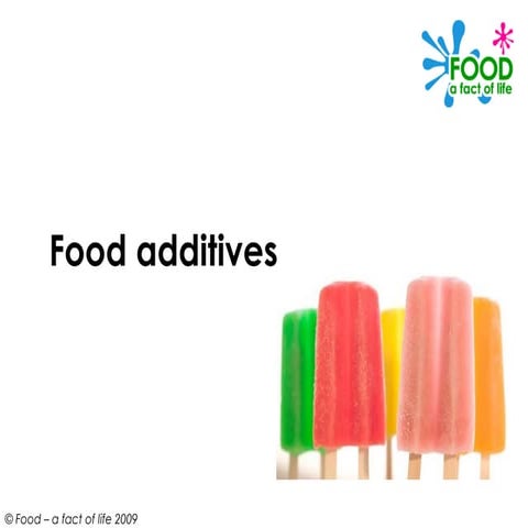 Food additives ppt