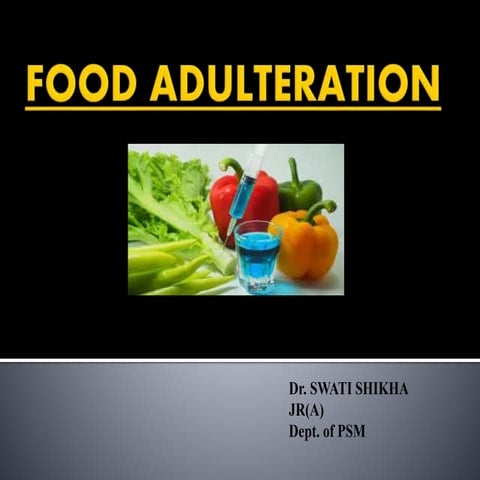 Food adulteration