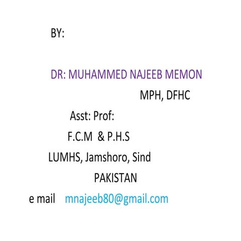 Food adulteration by dr najeeb memon