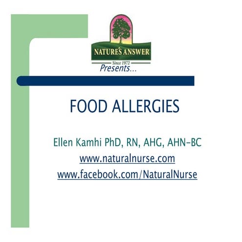 Food Allergies, Natural Approach