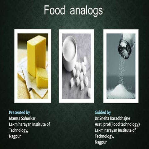 Food analogs | PPT
