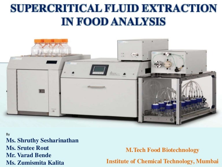 Supercritical Fluid Extraction in Food Analysis